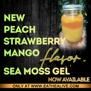 Summer Edition Peach Strawberry Mango Sea moss gel