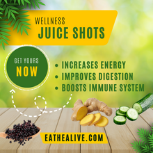 Load image into Gallery viewer, wellness shots, sea moss, juice shots, ginger shots, atlanta herb shop, atlanta sea moss gel, elderberry Atlanta, elderberry, green juices, juicng cleanse, cleanse, juicing 
