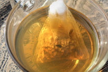 Load image into Gallery viewer, HERBAL TEA, VEGAN TEA,HERBAL BLEND TEA, BURDOCK ROOT, DANDILIEON, SARSPRILA, IRON, ENERGY, FEEL GOOD TEA, TEA BLEND, GLASS TEA CUP, TEA FOR ENERGY, CAFFEINE FREE TEA, TEA FOR WOMEN, TEA FOR CHILDREN