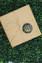 Load image into Gallery viewer, BOXED TEA BAGS, ALKALINE HERBAL BLEND, BURDOCK ROOTS, DANDELION, AND SARSAPARILLA, GREENERY BACK GROUND, PAPER BOX 
