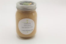 Load image into Gallery viewer, ginger, ginger sea moss, dr.sebi, herbs, organic ginger, ginger root, ginger infused sea moss gel.