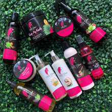 Load image into Gallery viewer, vegan hair growth products, products for loc, curly hair products, growth oil, hair growth oil, hair growth tips, hair growth products, veganhair care, all natural products, natural products, atlanta, custards, vegan hair products, eco styler, heat protectant