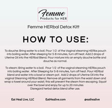 Load image into Gallery viewer, Femme product for HER ( HERbal detox Kit)

