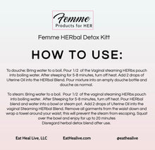 Load image into Gallery viewer, Femme product for HER ( HERbal detox Kit)