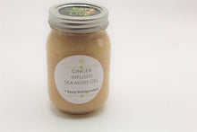 Load image into Gallery viewer, ginger, ginger sea moss, dr.sebi, herbs, organic ginger, ginger root, ginger infused sea moss gel.
