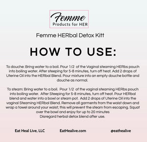 Femme product for HER ( HERbal detox Kit)